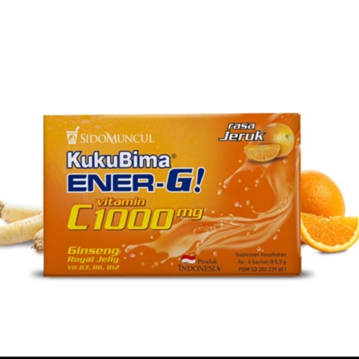 

SIDOMUNCUL KukuBima Ener G Jeruk box isi 6 Sachet kukubima energi