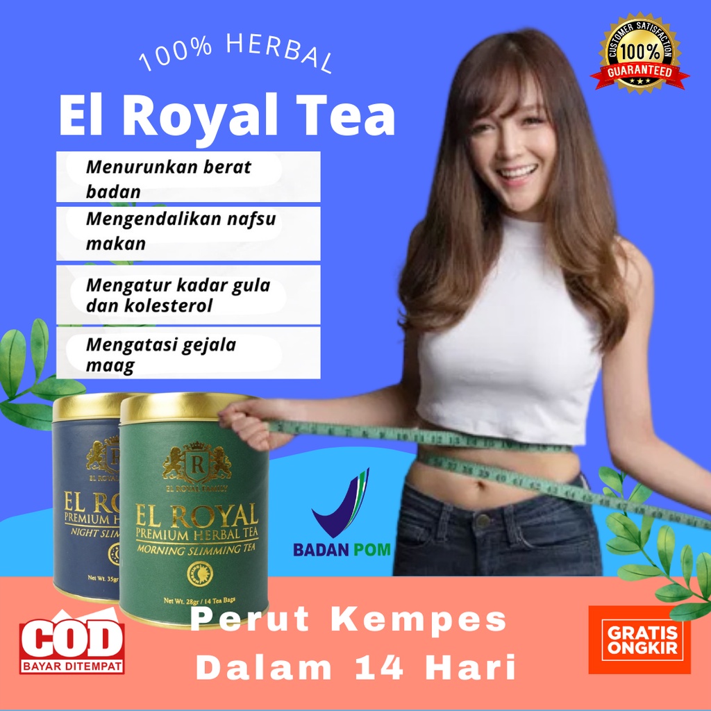 Jual El Royal Premium Herbal Tea 1 Paket 1 Morning Slimming Tea 1