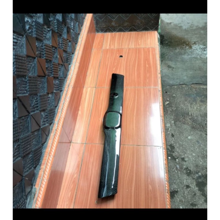 cover garnish trunk bagasi honda jazz ge8 carbon fiber carbon kevlar carbon forged