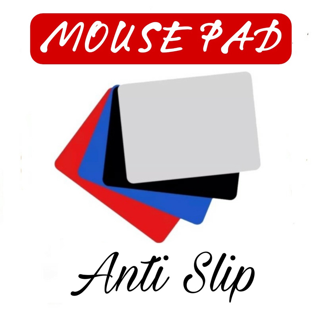 Mousepad Polos 18X22 Alas Mouse pad Kantor / Gaming Game Anti slip Standar office Laptop komputer