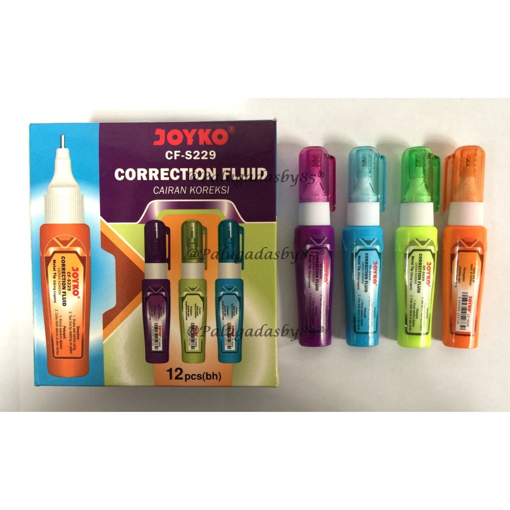 

(1 Biji) Correction Fluid JOYKO CF-S229 / Correction Fluid Cairan Koreksi Penghapus Cair Joyko CF-S229 / Tipe X Joyko CF-S229 / Joyko CF S229 / Joyko CFS229 / Joyko CF-229
