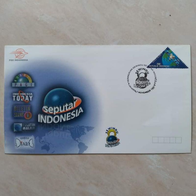 

Prangko Filateli Sampul Peringatan Sewindu Seputar Indonesia ŔĆŤÏ 1997