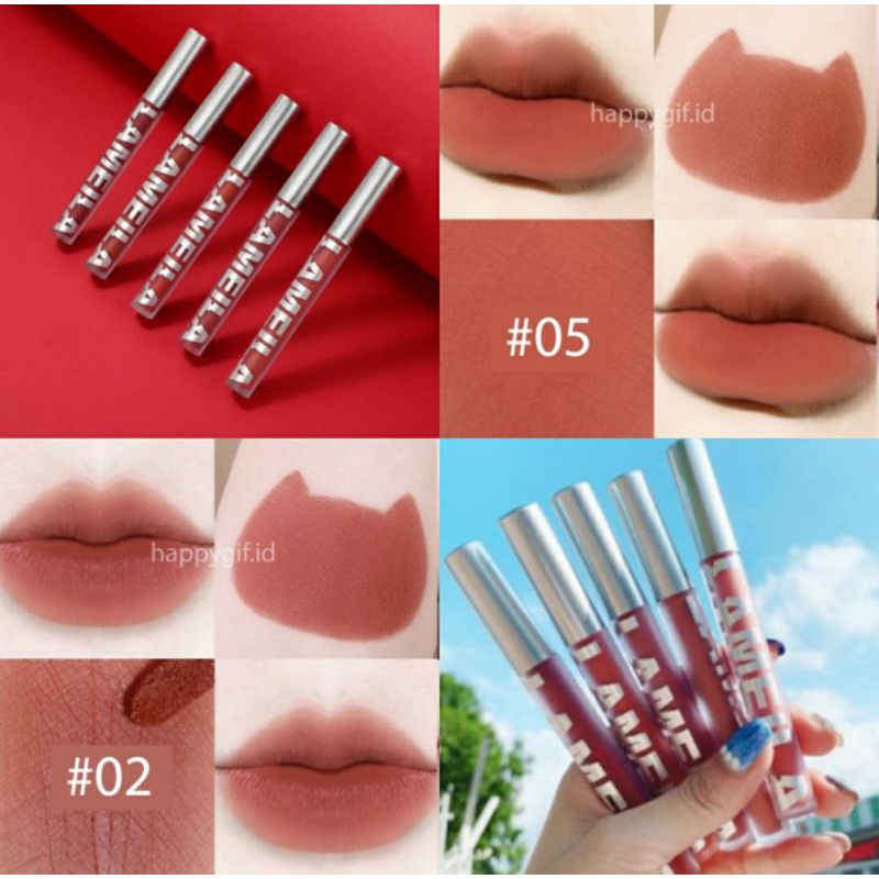 LIPSTICK MATTE LAMEILA | WATERPROOF |  KOREAN LIPSTIK