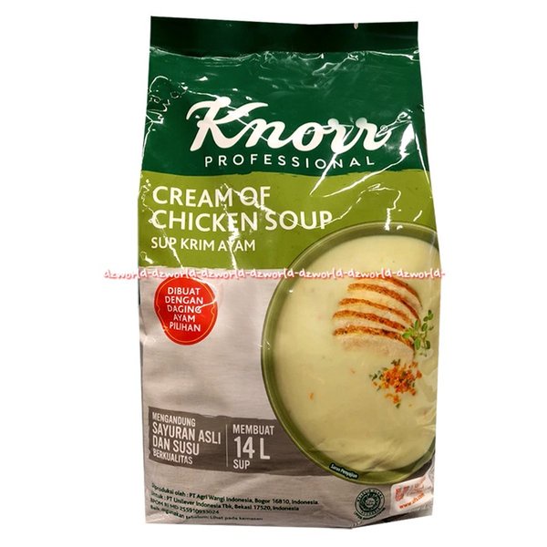 

Knorr Cream of Chicken Soup 1kg Tepung Sup Krim Ayam Instan Refill Pouch Bubuk Powder Knor Membuat Krim Bubur Sup Ayam Instan