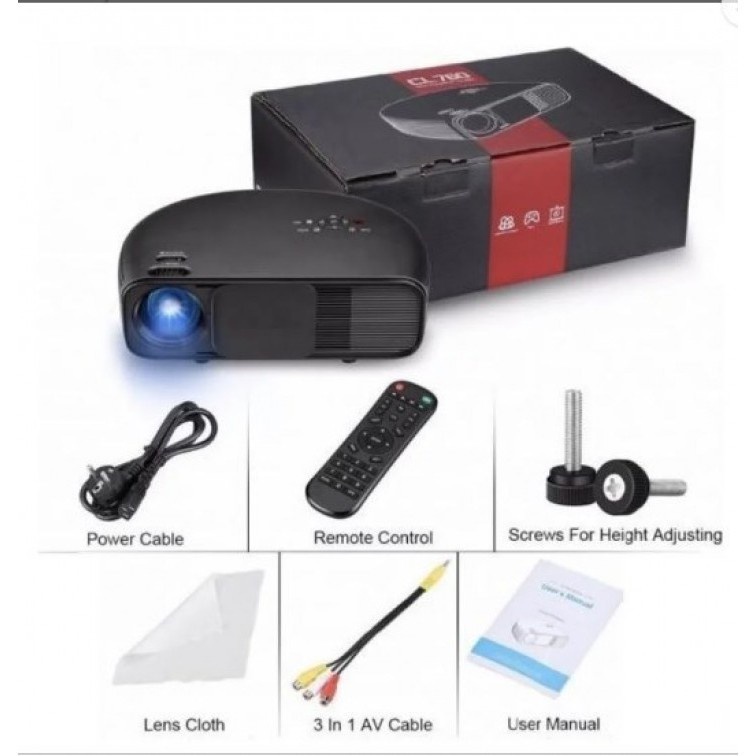 CHEERLUX CL760 UPGRADE VERSION - Real 1080P Home Projector 3200 Lumens