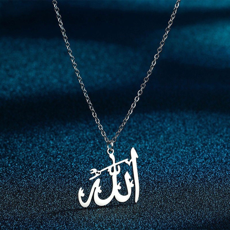 Siy Kalung Liontin Keberuntungan Arab Allah Allah Untuk Wanita Islami Pesona Choker Perhiasan Pesta Ulang Tahun
