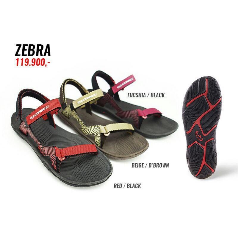 Sandal Gunung Connec Wanita Model ZEBRA Sendal Gunung Connec Cewek
