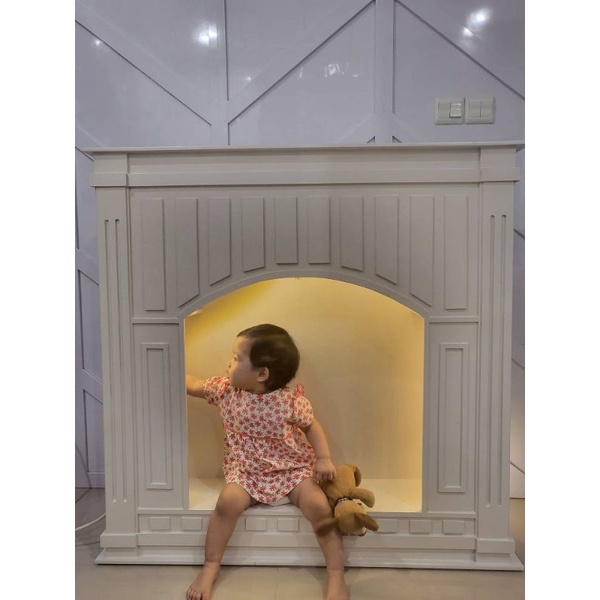 Meja rak Perapian shabby request viral