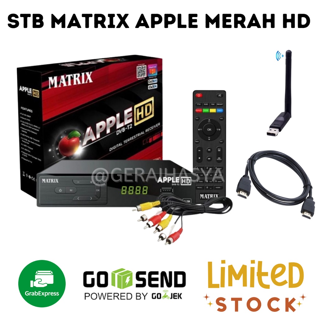 Jual STB MATRIX APPLE DVB T2/SET TOP BOX DIGITAL MATRIX APPLE \ TV ...