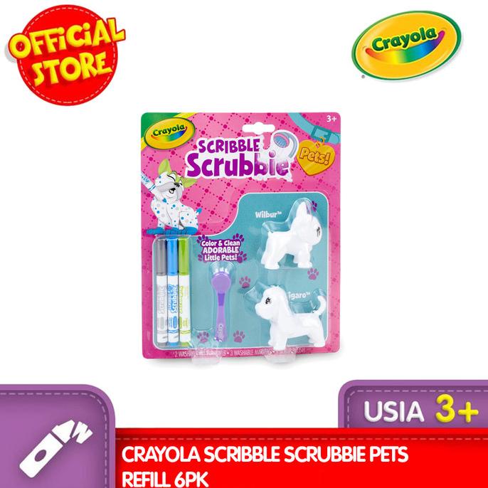 

CRAYOLA Scribble Scrubbie Pets Refill 6Pk