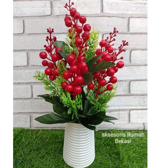 pohon Cherry dengan pot melamin ulir 3J5