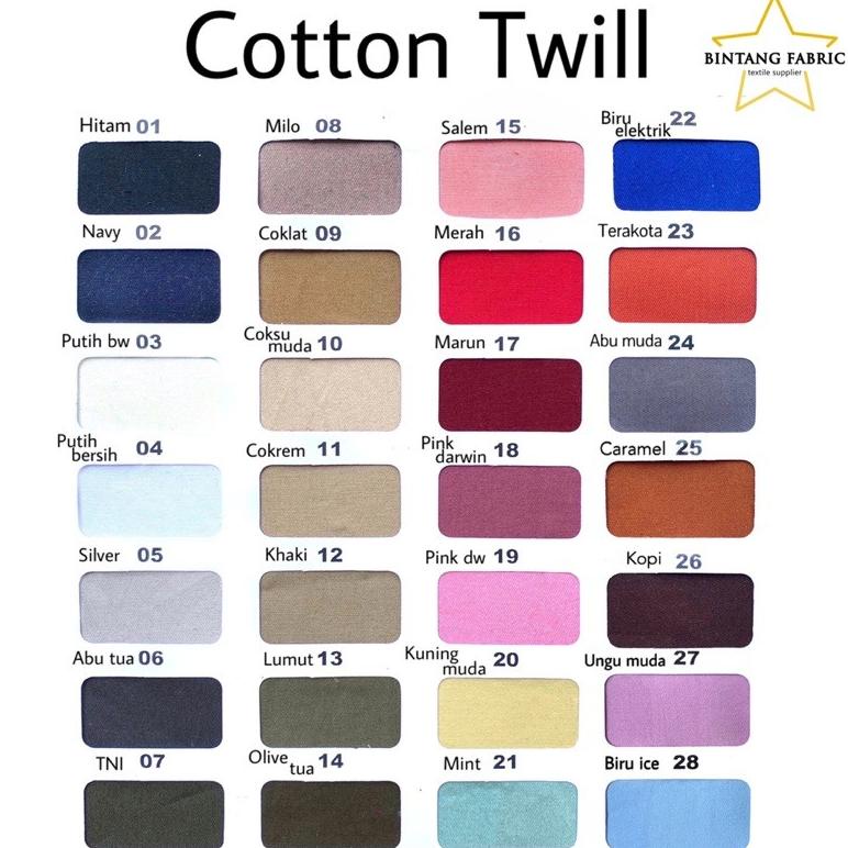 

[C-P6P ☛] Buku Katalog Warna Kain Bintang Fabric-langsung kirim