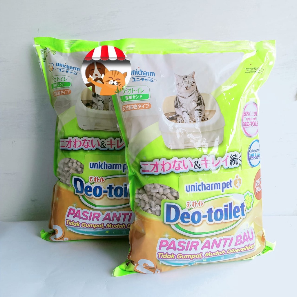 Deo Toilet Pasir Kucing Anti Bau 2 Liter - Unicharm Pet