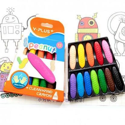 

☍Stok Banyak✾☍ Magical Crayon 12 pcs 24 pcs Crayons Set Bayi Anak Peanut Yplus UK Mudah Dihapus Tidak Kotor Tangan 95 ★