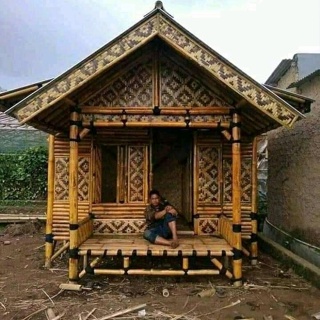 saung gazebo-saung bambu
