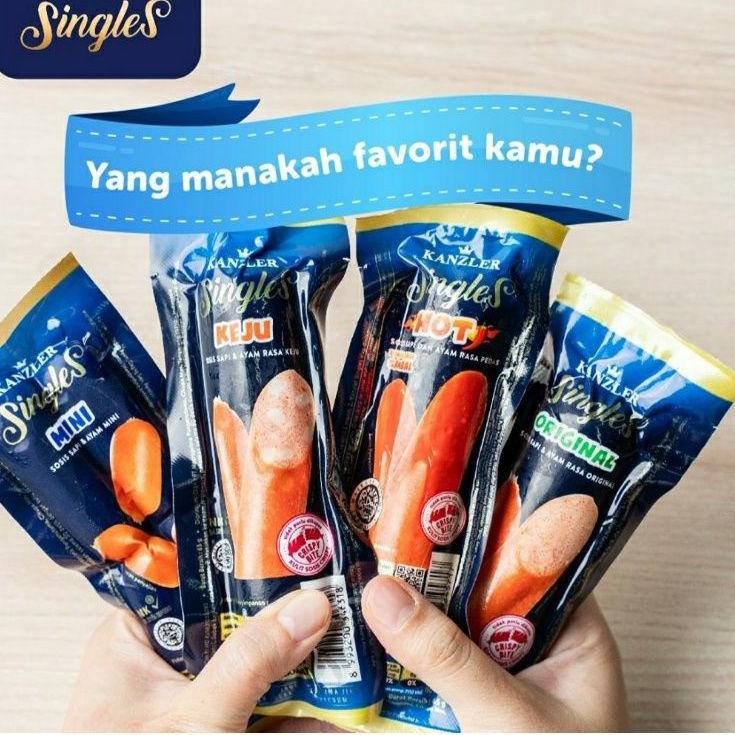 

㊞ Sosis KANZLER Singles 65 Gr ( Hot, Keju, Mini, Original, Gochujang ) ☸