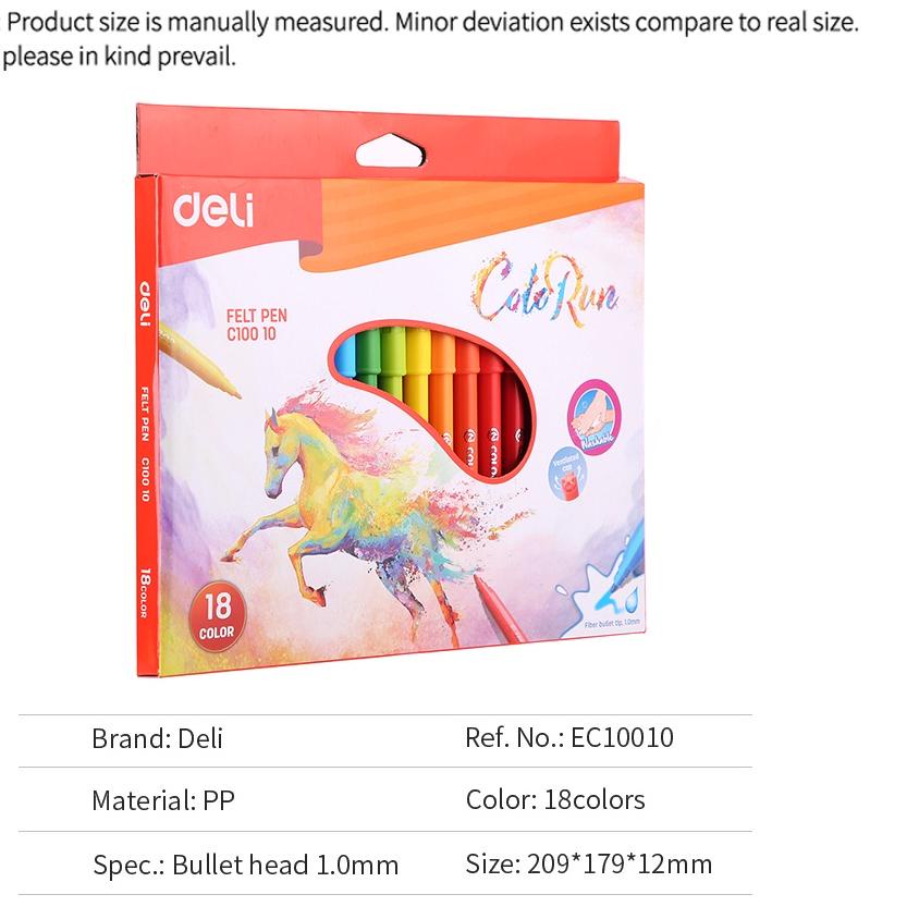 

Segera Miliki Deli Spidol 18 Warna Tidak beracun Warna Cerah EC10010..