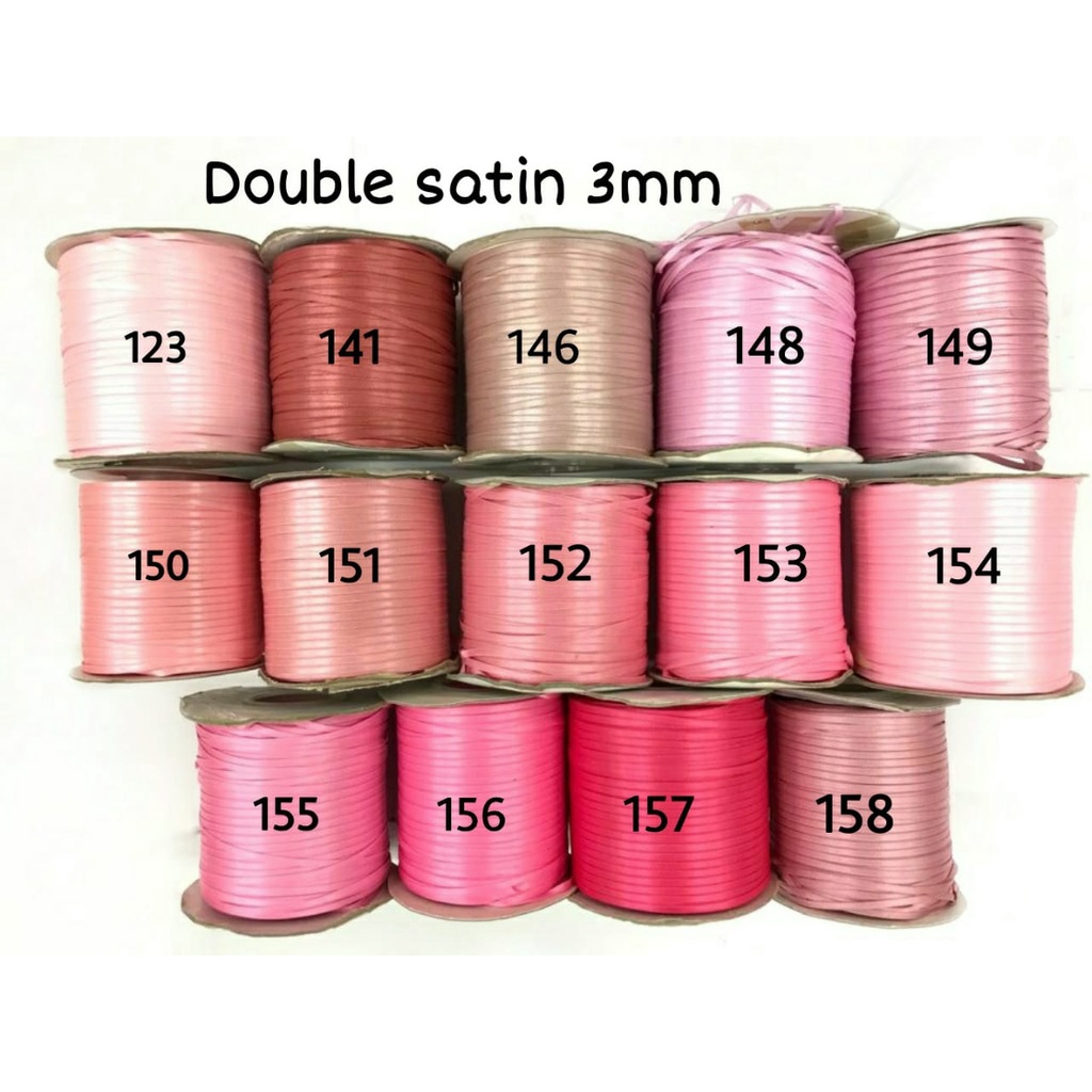 5 YARD - 3 MM PITA DOUBLE SATIN DSS PREMIUM