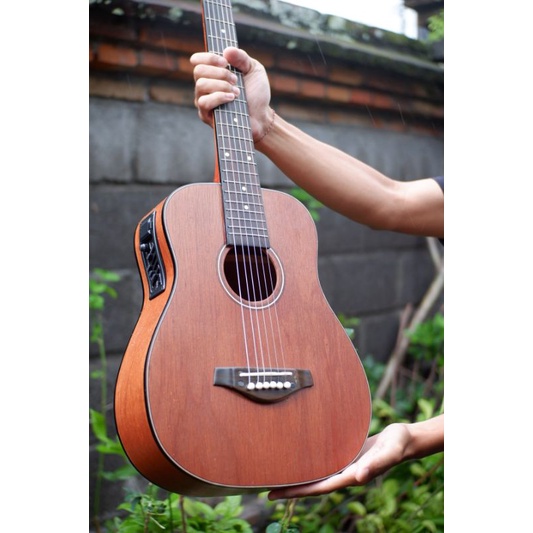 Gitar 3/4 akustik elektrik murah