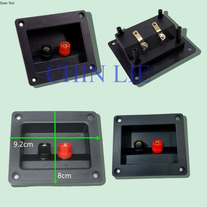 TERMINAL SPEAKER BOX PLASTIK ABS TERMINAL SPEAKER BINDING POST