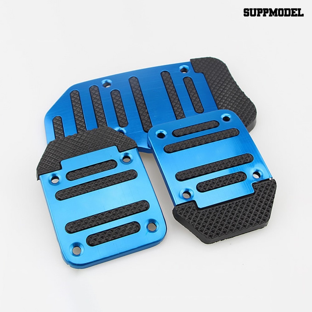 [Auto] 2pcs/3pcs Mobil Kendaraan Otomatis Manual Akselerator Rem Pedal Kaki Logam Set