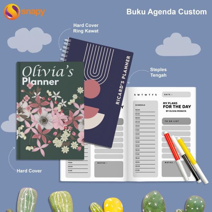 

CETAK DIARY PLANNER CUSTOM | NOTEBOOK CUSTOM HARDCOVER | BUKU PLANNER