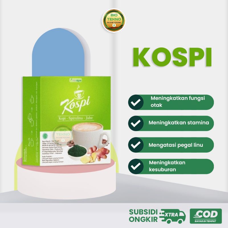 

Kospi Kopi Spirulina Minuman Penambah Stamina Pria Dewasa Halal BPOM | Kopi Jaman Now | Kopi Kesehatan