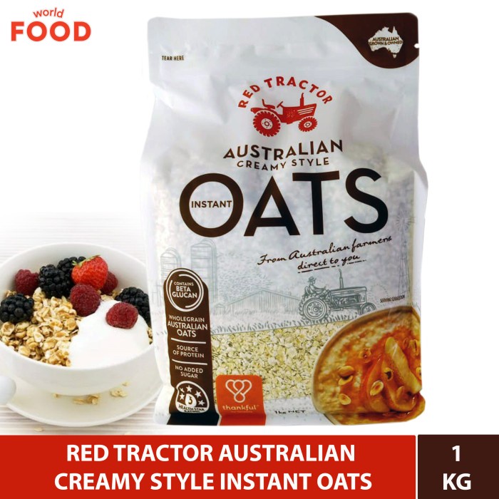 

✿ BISA COD✿ RED TRACTOR AUSTRALIAN INSTAN OATS 1KG