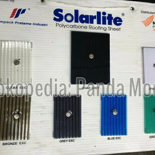 SOLARLITE 5MM 5 MM 1/2 LEMBAR KANOPI ATAP POLYCARBONATE