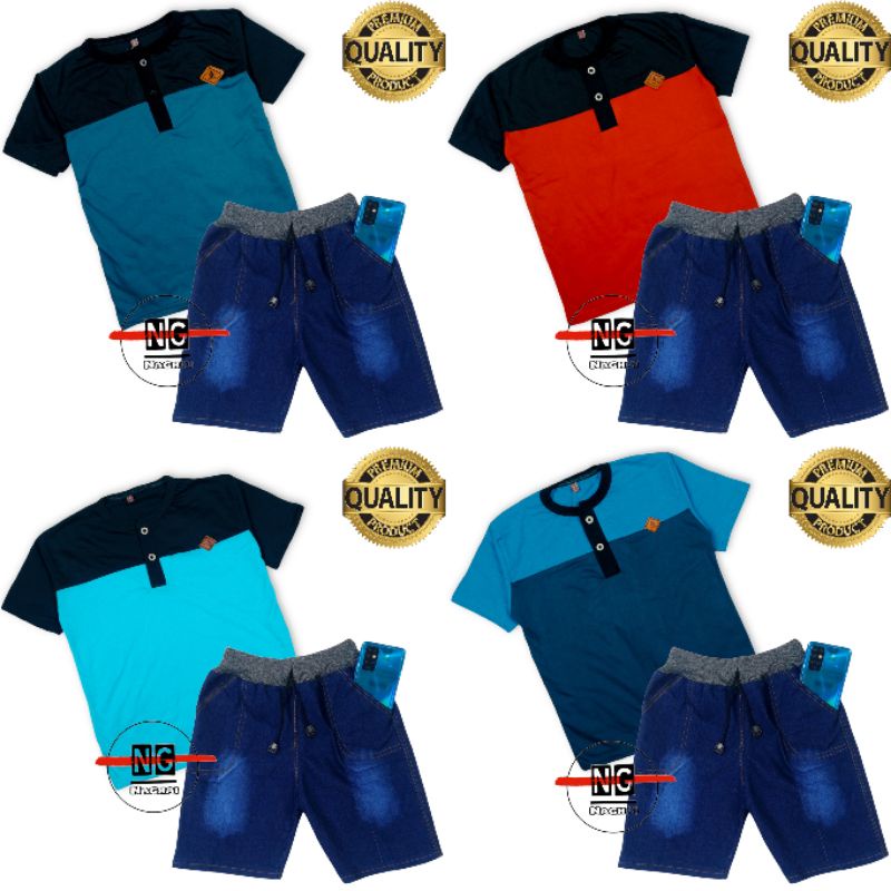 setelan kaos anak setelan jeans anak laki laki 2 3 4 5 6 7 8 tahun