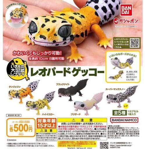 Gashapon Leopard Gecko Tokek Kadal Dangomushi Ikimono Bandai Gacha 82