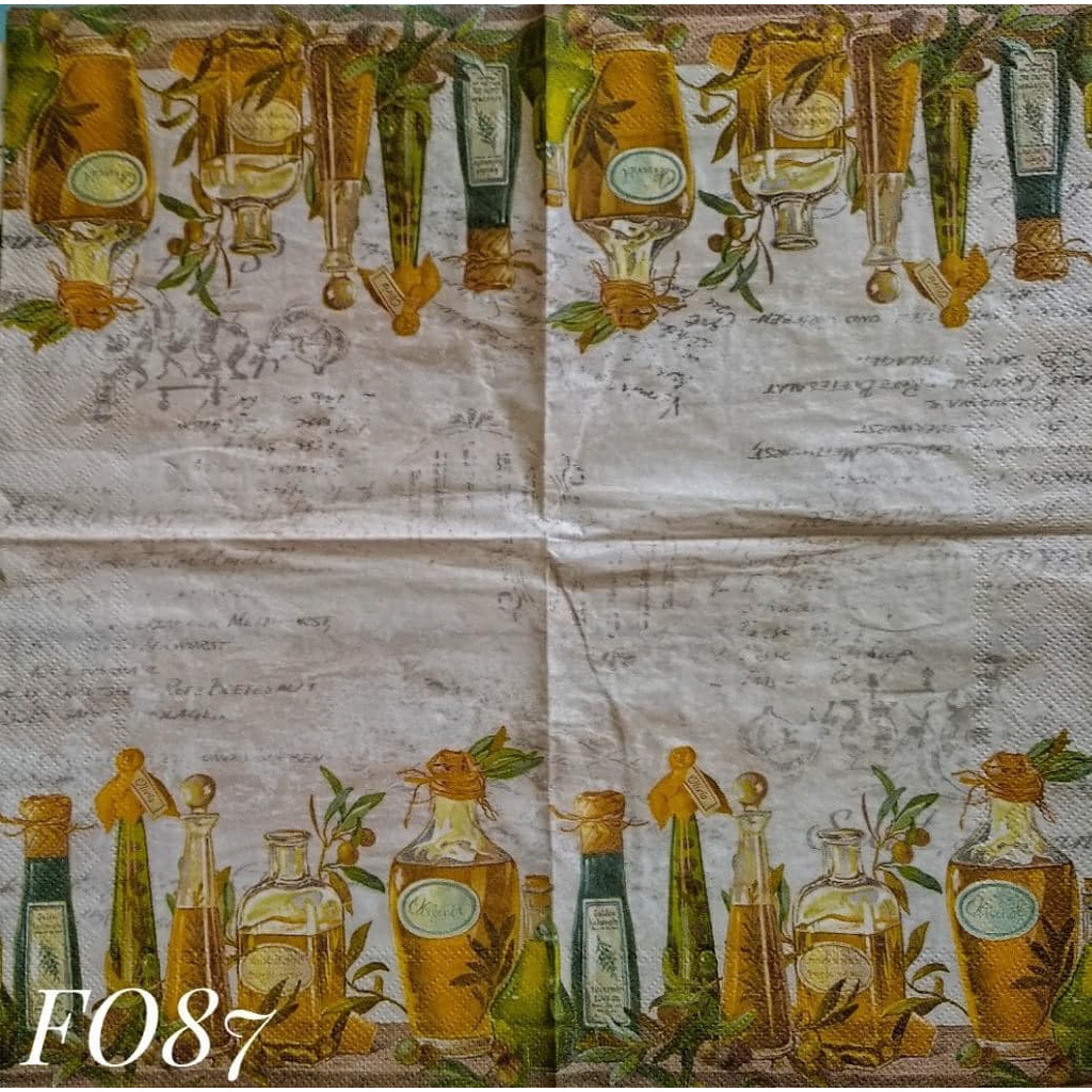 

Napkin Eropa Food FO87/ Tissue Decoupage