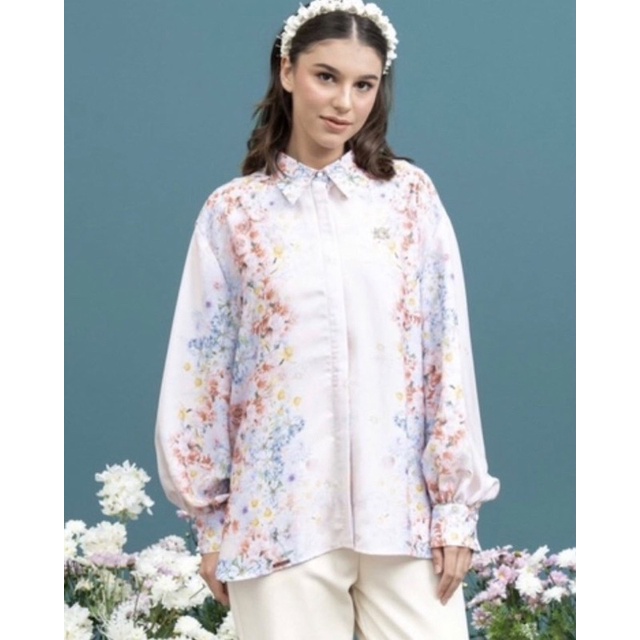 New brianna blouse pink wearing klamby