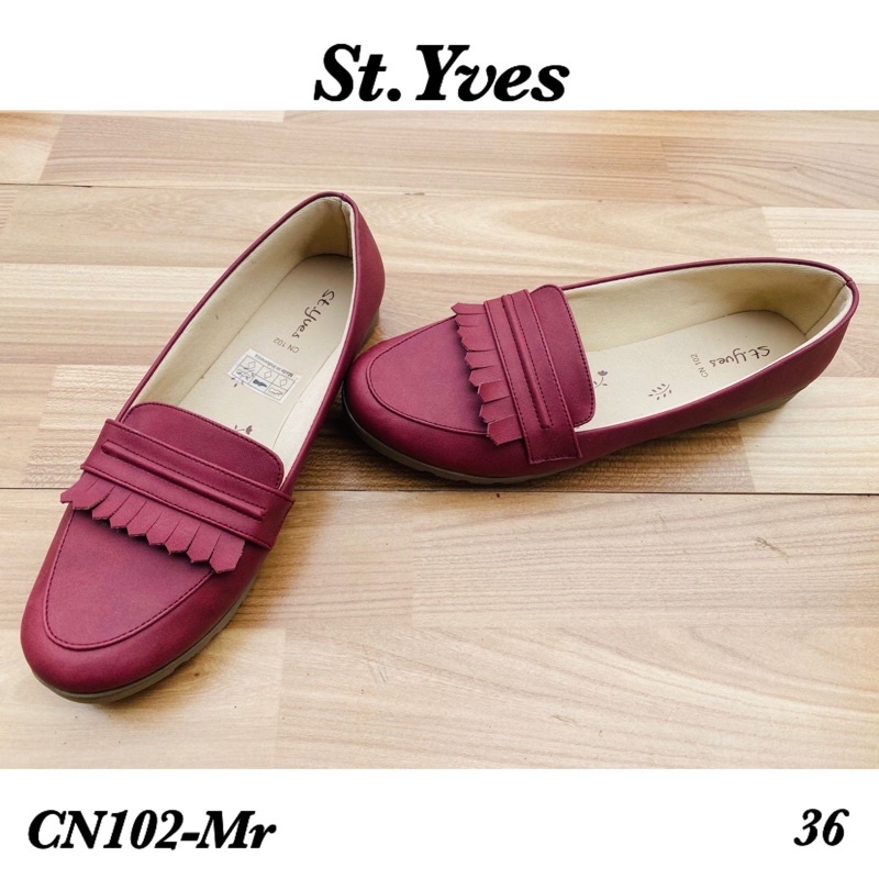 St.Yves Flatshoes rumbai maroon