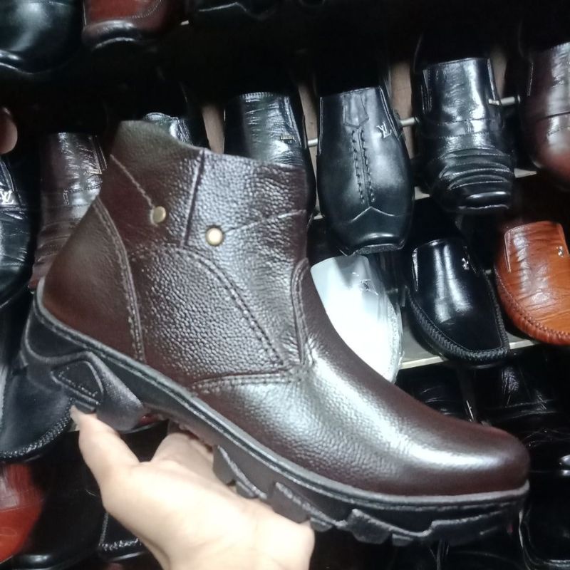 Sale Sepatu Boot Pria/Obral Murah Pantofel Boot Pria/Boot Kerja Pria