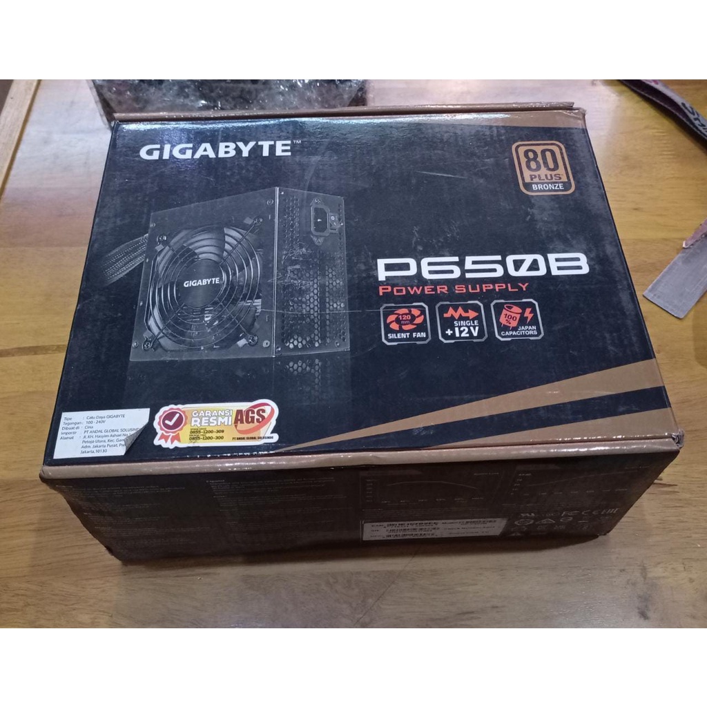 Power Supply Gigabyte P650B 650Watt 80+ Bronze