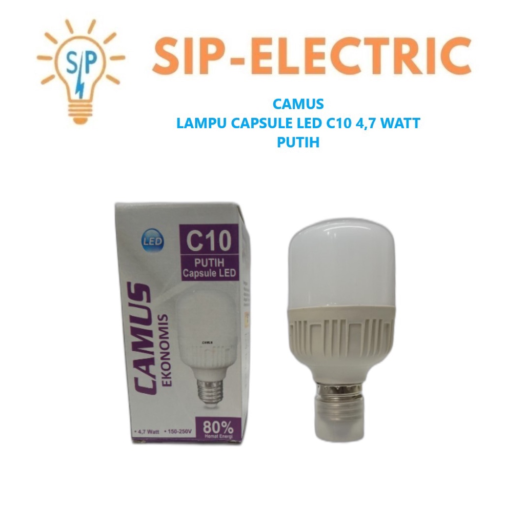 Camus Lampu Led Capsul 10W Putih / Kapsul 10Watt Putih / Bulb Led  Cdl