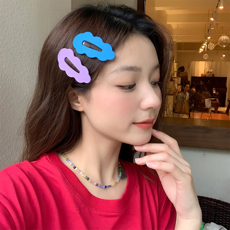 Populer Aksesoris Rambut Wanita Ladies Candy Color Sweet Hair Clip Vintage Gadis Elegan Lucu Poni Samping Jepit Rambut Hiasan Kepala Sederhana Korea INS Gaya BB Hair Pins