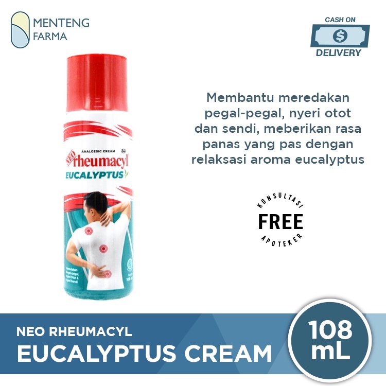 Neo Rheumacyl Eucalyptus 108 mL - Krim Analgesik Pereda Nyeri Otot dan Sendi