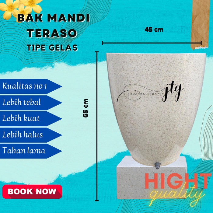 Bak Bak Mandi Keramik Terazzo Glosy Kualitas Terbaik Minimalis Modern