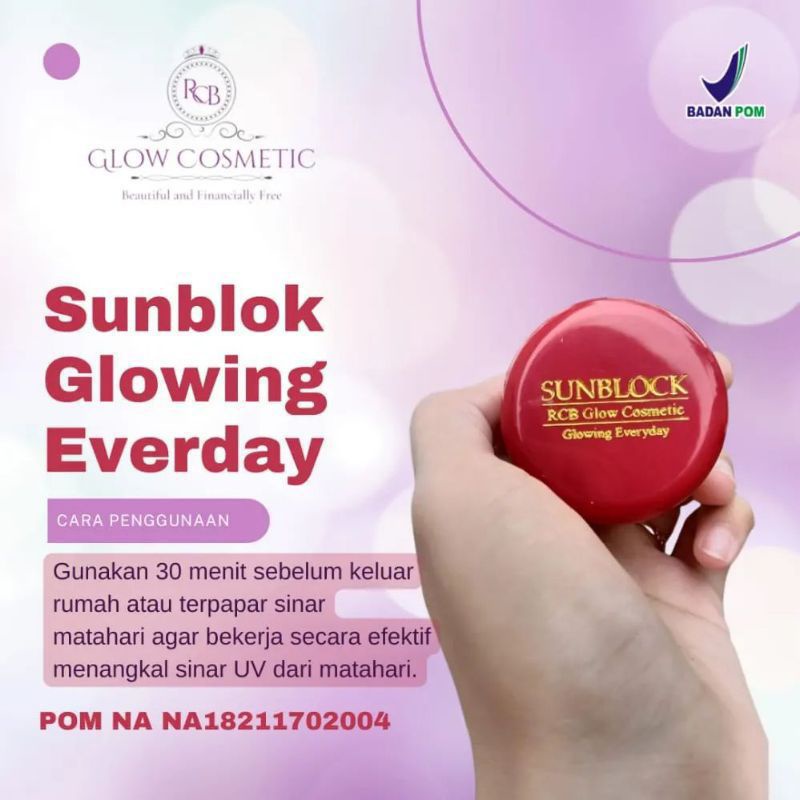 [suncreen kemasan baru] sunblok RCB glow cosmetic