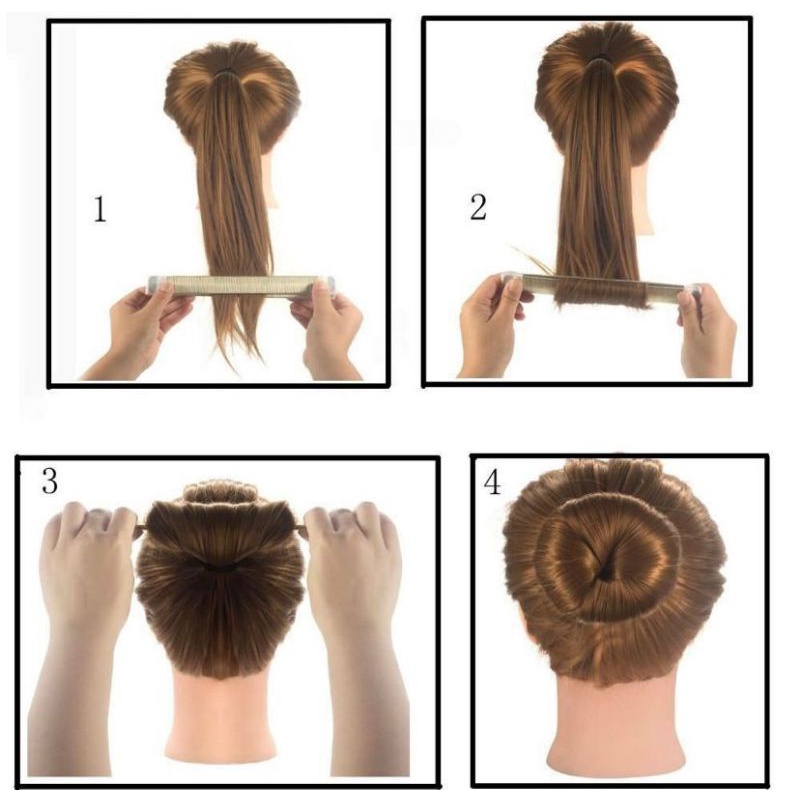 HAIR BUN MAKER IKAT RAMBUT KOREA MAGIC AKSESORIES SANGGGUL MODEREN ANTI RIBET CEPOL RAMBUT IKAT DONAT AKSESORIS PESTA IMPORT