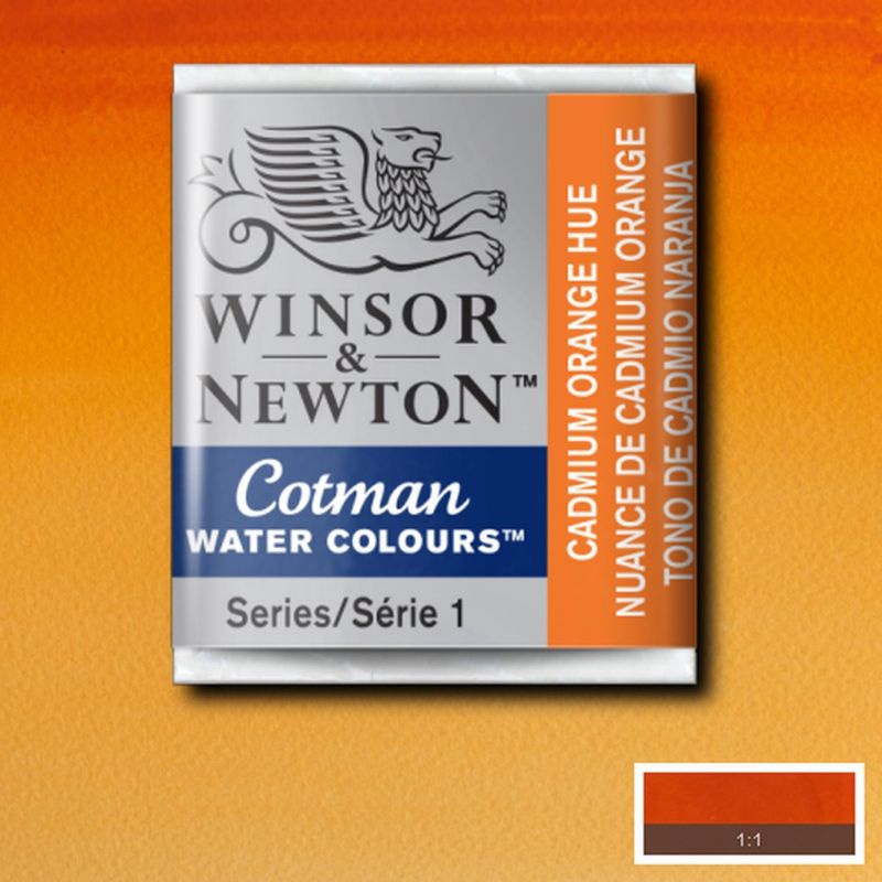 

COTMAN WATERCOLOUR HALF PAN CADMIUM ORANGE HUE WINSOR & NEWTON