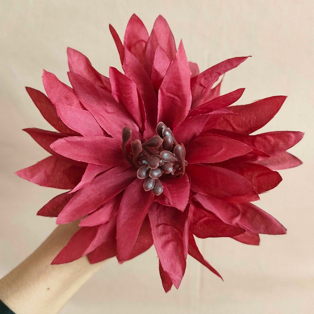 Artificial Flower 14cm Jumbo Spider mum Flower Bunga Palsu Plastik Buket Rumah