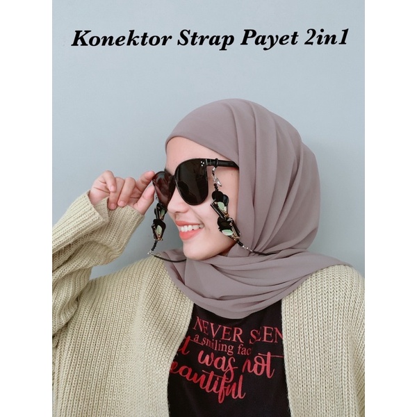 Konektor dan Strap 4in1 masker Nyambung /Lanyard tali dan konektor masker