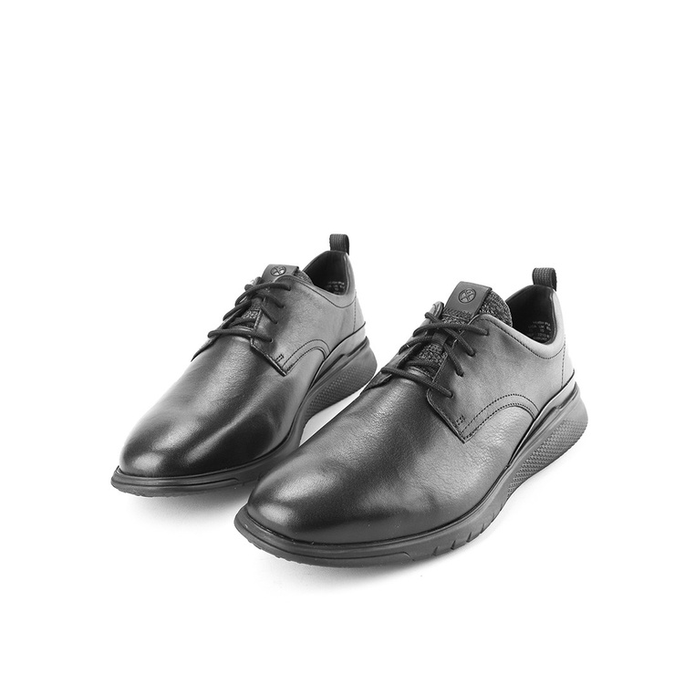 HM015 SEPATU PANTOFEL HUSH PUPPIES PRIA ORIGINAL FORMAL KULIT BRANDED EMPUK HITAM