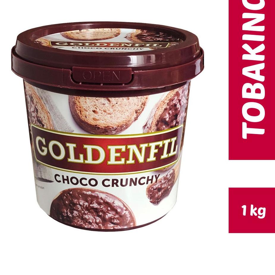 

ㅧ GOLDENFIL Choco Crunchy 1kg selai coklat pasta ↛