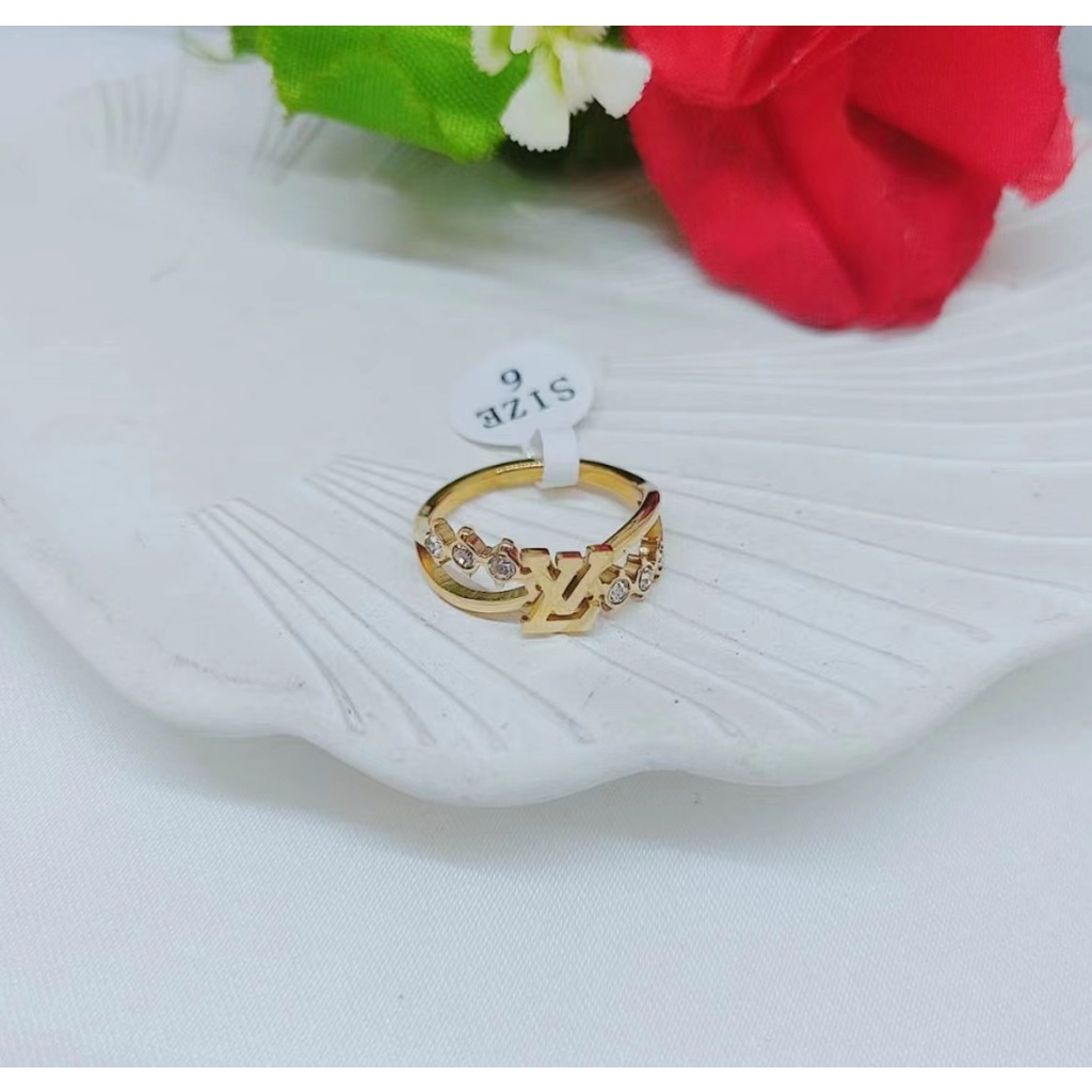 Cincin Titanium Permata Cantik Perhiasan Wanita Jewelry K015/016/017/018