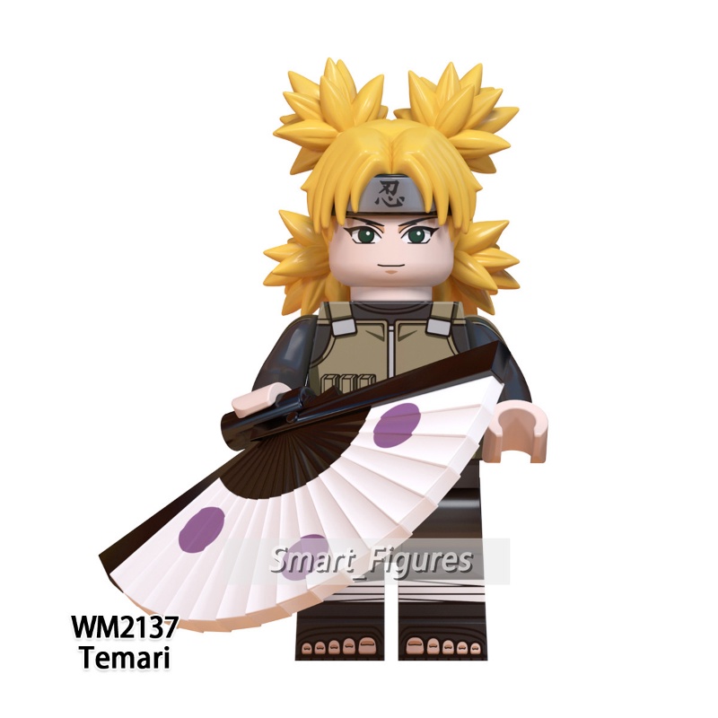 [New] Minifigures Naruto Raikage Temari Terumi Mei Onogi Mainan Hadiah Yamanaka Ino Angka Mini WM6110 WM6111