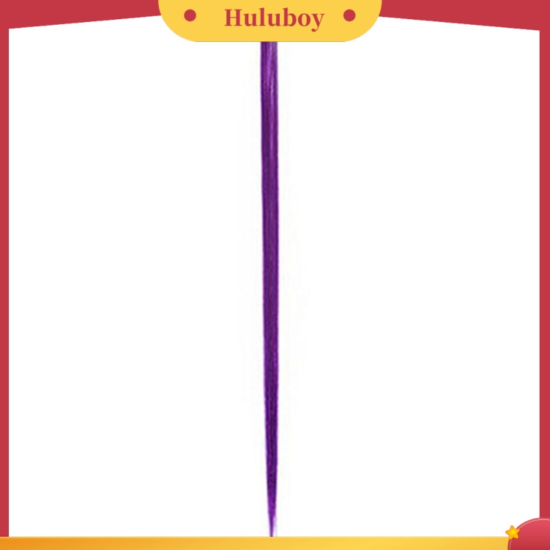 Rambut Extensions Sintetis Model Panjang Lurus Warna-Warni Untuk Wanita